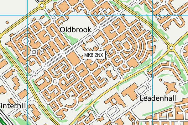MK6 2NX map - OS VectorMap District (Ordnance Survey) MK6 2NX map - OS VectorMap District (Ordnance Survey)