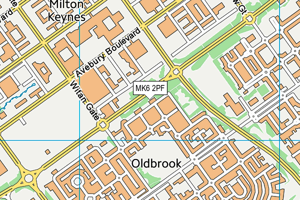 MK6 2PF map - OS VectorMap District (Ordnance Survey) MK6 2PF map - OS VectorMap District (Ordnance Survey)