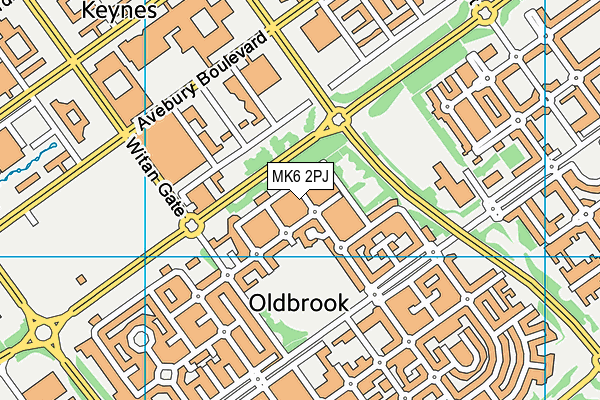 MK6 2PJ map - OS VectorMap District (Ordnance Survey) MK6 2PJ map - OS VectorMap District (Ordnance Survey)