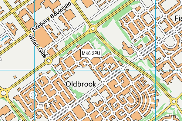 MK6 2PU map - OS VectorMap District (Ordnance Survey) MK6 2PU map - OS VectorMap District (Ordnance Survey)