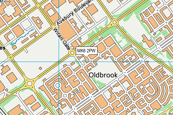MK6 2PW map - OS VectorMap District (Ordnance Survey) MK6 2PW map - OS VectorMap District (Ordnance Survey)
