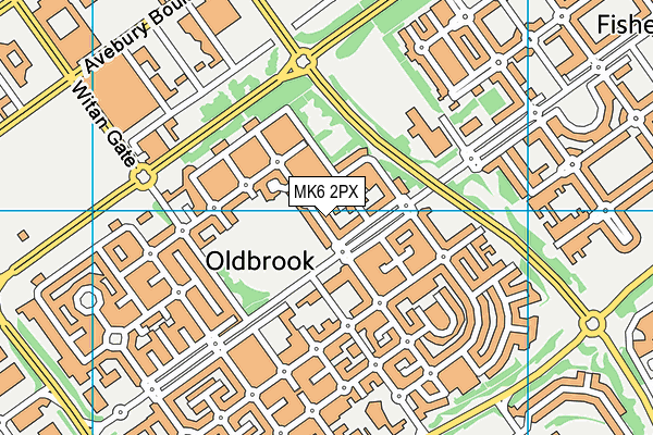 MK6 2PX map - OS VectorMap District (Ordnance Survey) MK6 2PX map - OS VectorMap District (Ordnance Survey)