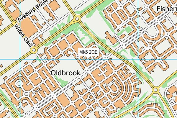 MK6 2QE map - OS VectorMap District (Ordnance Survey) MK6 2QE map - OS VectorMap District (Ordnance Survey)