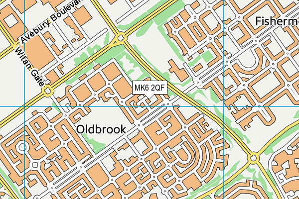 MK6 2QF map - OS VectorMap District (Ordnance Survey) MK6 2QF map - OS VectorMap District (Ordnance Survey)