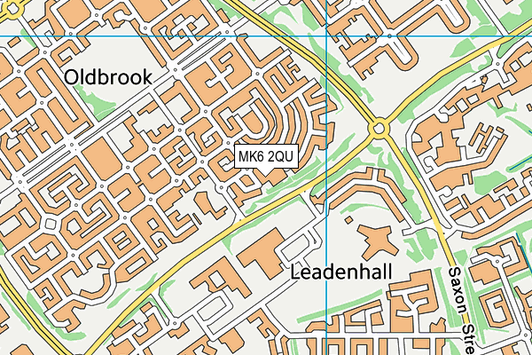 MK6 2QU map - OS VectorMap District (Ordnance Survey) MK6 2QU map - OS VectorMap District (Ordnance Survey)