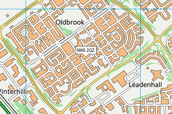 MK6 2QZ map - OS VectorMap District (Ordnance Survey) MK6 2QZ map - OS VectorMap District (Ordnance Survey)