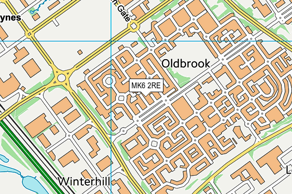 MK6 2RE map - OS VectorMap District (Ordnance Survey) MK6 2RE map - OS VectorMap District (Ordnance Survey)