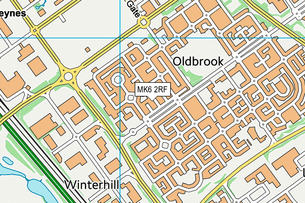 MK6 2RF map - OS VectorMap District (Ordnance Survey) MK6 2RF map - OS VectorMap District (Ordnance Survey)