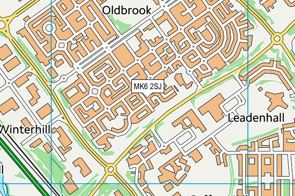 MK6 2SJ map - OS VectorMap District (Ordnance Survey) MK6 2SJ map - OS VectorMap District (Ordnance Survey)