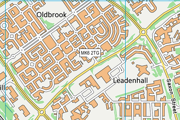 MK6 2TG map - OS VectorMap District (Ordnance Survey) MK6 2TG map - OS VectorMap District (Ordnance Survey)