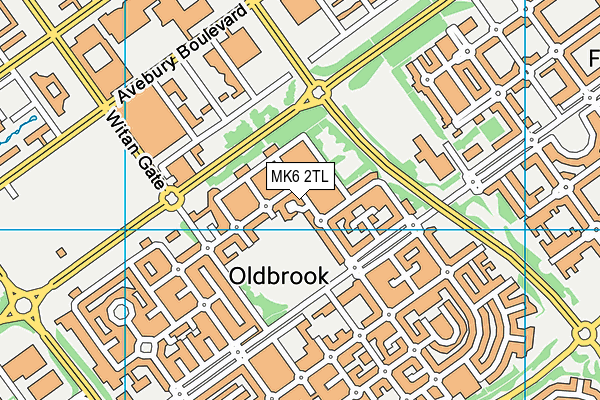 MK6 2TL map - OS VectorMap District (Ordnance Survey) MK6 2TL map - OS VectorMap District (Ordnance Survey)