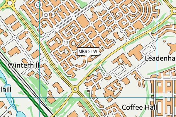 MK6 2TW map - OS VectorMap District (Ordnance Survey) MK6 2TW map - OS VectorMap District (Ordnance Survey)