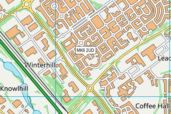 MK6 2UD map - OS VectorMap District (Ordnance Survey)
