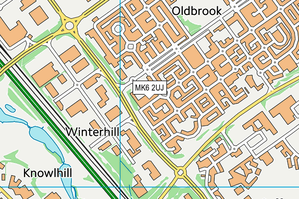MK6 2UJ map - OS VectorMap District (Ordnance Survey) MK6 2UJ map - OS VectorMap District (Ordnance Survey)