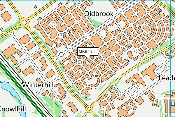 MK6 2UL map - OS VectorMap District (Ordnance Survey) MK6 2UL map - OS VectorMap District (Ordnance Survey)