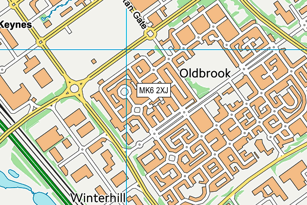 MK6 2XJ map - OS VectorMap District (Ordnance Survey) MK6 2XJ map - OS VectorMap District (Ordnance Survey)