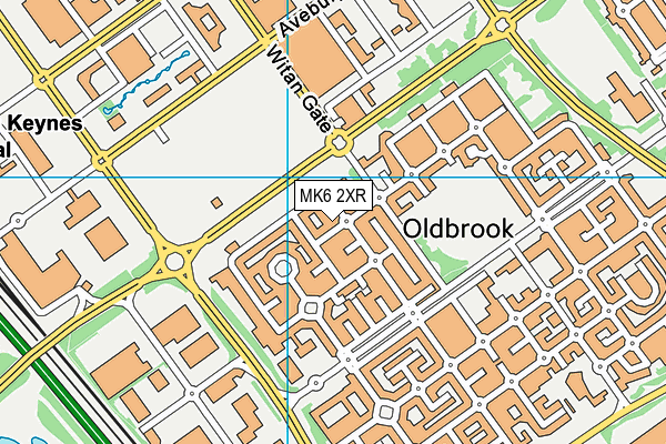 MK6 2XR map - OS VectorMap District (Ordnance Survey) MK6 2XR map - OS VectorMap District (Ordnance Survey)