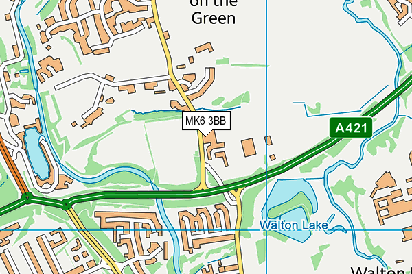 MK6 3BB map - OS VectorMap District (Ordnance Survey) MK6 3BB map - OS VectorMap District (Ordnance Survey)