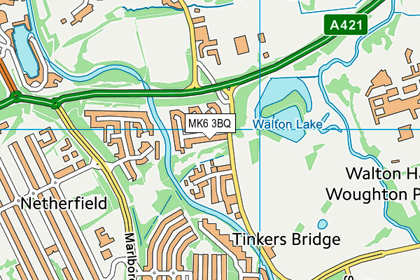 MK6 3BQ map - OS VectorMap District (Ordnance Survey) MK6 3BQ map - OS VectorMap District (Ordnance Survey)