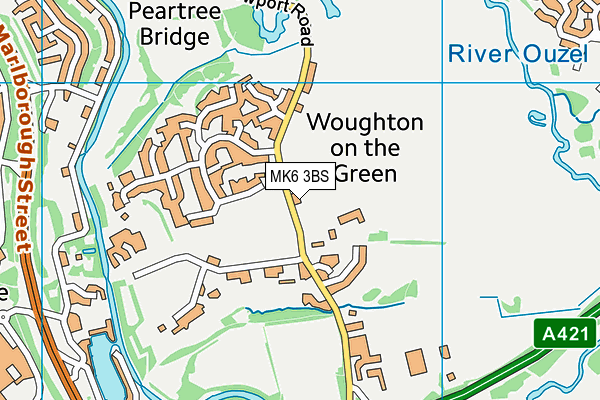 MK6 3BS map - OS VectorMap District (Ordnance Survey) MK6 3BS map - OS VectorMap District (Ordnance Survey)