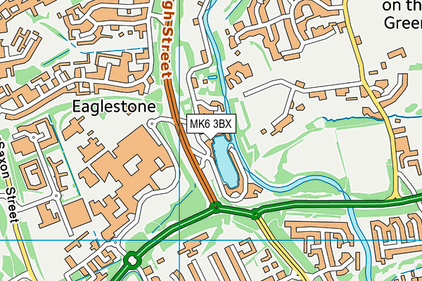 MK6 3BX map - OS VectorMap District (Ordnance Survey) MK6 3BX map - OS VectorMap District (Ordnance Survey)