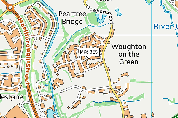 MK6 3ES map - OS VectorMap District (Ordnance Survey) MK6 3ES map - OS VectorMap District (Ordnance Survey)