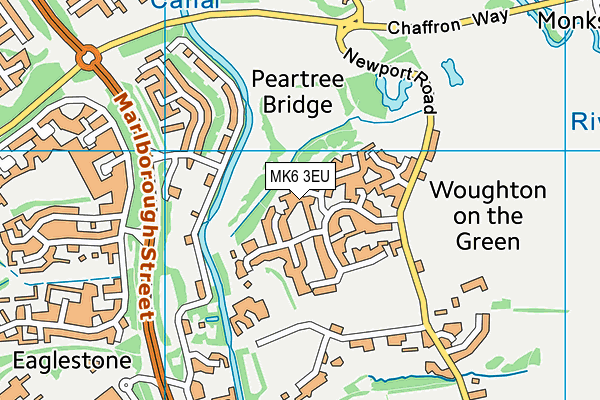 MK6 3EU map - OS VectorMap District (Ordnance Survey) MK6 3EU map - OS VectorMap District (Ordnance Survey)