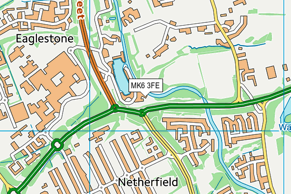 MK6 3FE map - OS VectorMap District (Ordnance Survey) MK6 3FE map - OS VectorMap District (Ordnance Survey)