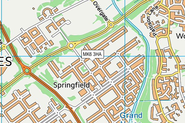 MK6 3HA map - OS VectorMap District (Ordnance Survey) MK6 3HA map - OS VectorMap District (Ordnance Survey)