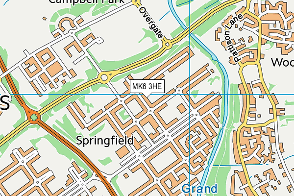 MK6 3HE map - OS VectorMap District (Ordnance Survey) MK6 3HE map - OS VectorMap District (Ordnance Survey)