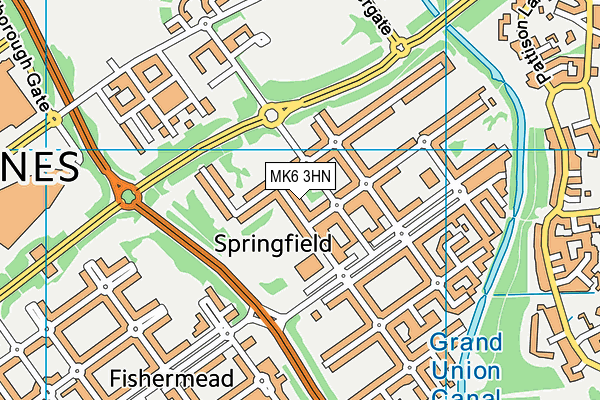 MK6 3HN map - OS VectorMap District (Ordnance Survey) MK6 3HN map - OS VectorMap District (Ordnance Survey)