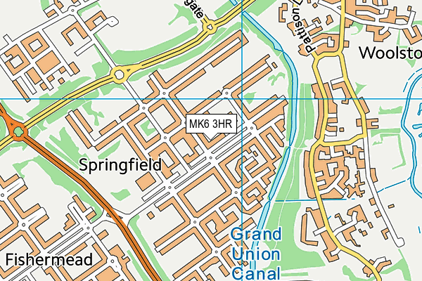 MK6 3HR map - OS VectorMap District (Ordnance Survey) MK6 3HR map - OS VectorMap District (Ordnance Survey)