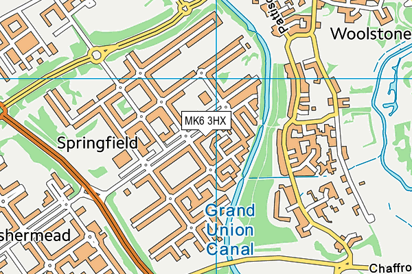 MK6 3HX map - OS VectorMap District (Ordnance Survey) MK6 3HX map - OS VectorMap District (Ordnance Survey)