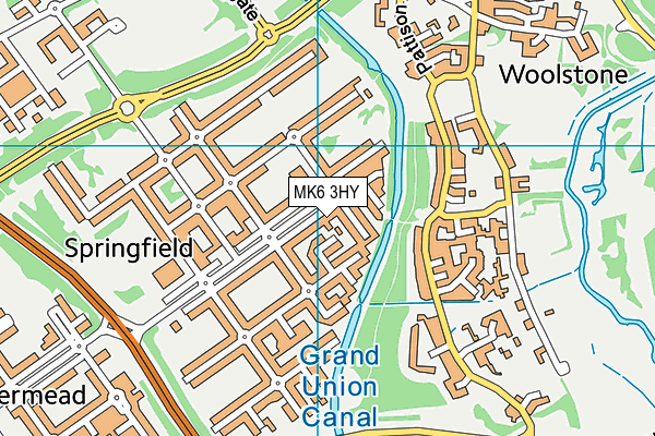 MK6 3HY map - OS VectorMap District (Ordnance Survey) MK6 3HY map - OS VectorMap District (Ordnance Survey)