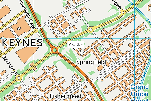 MK6 3JF map - OS VectorMap District (Ordnance Survey) MK6 3JF map - OS VectorMap District (Ordnance Survey)
