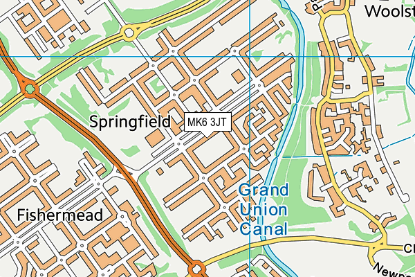 MK6 3JT map - OS VectorMap District (Ordnance Survey) MK6 3JT map - OS VectorMap District (Ordnance Survey)