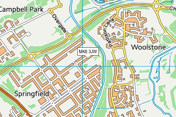 MK6 3JW map - OS VectorMap District (Ordnance Survey) MK6 3JW map - OS VectorMap District (Ordnance Survey)