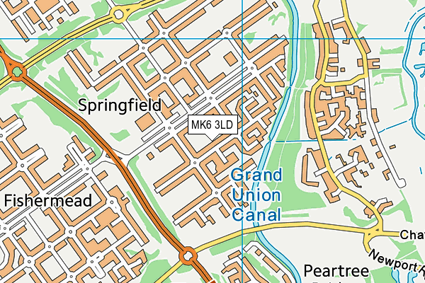 MK6 3LD map - OS VectorMap District (Ordnance Survey) MK6 3LD map - OS VectorMap District (Ordnance Survey)