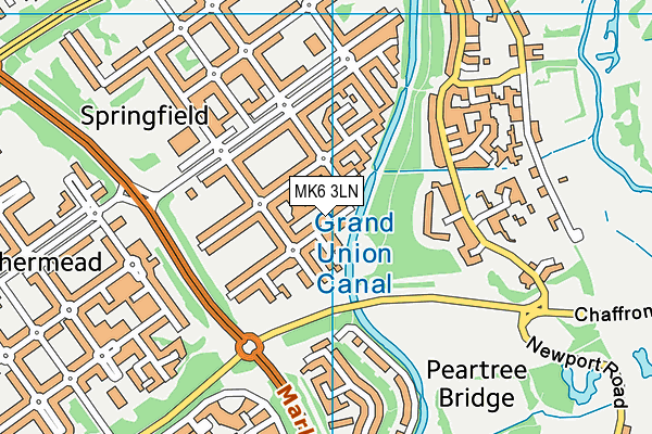MK6 3LN map - OS VectorMap District (Ordnance Survey) MK6 3LN map - OS VectorMap District (Ordnance Survey)