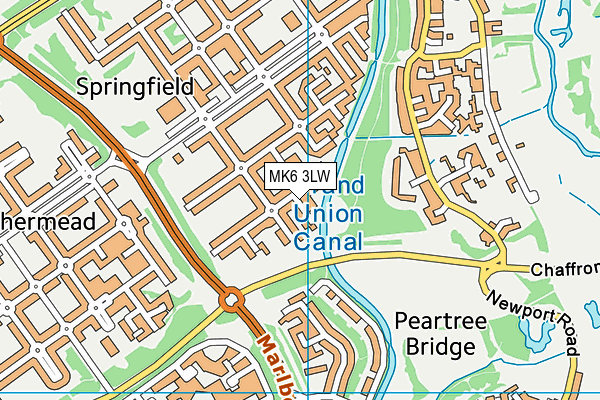 MK6 3LW map - OS VectorMap District (Ordnance Survey) MK6 3LW map - OS VectorMap District (Ordnance Survey)