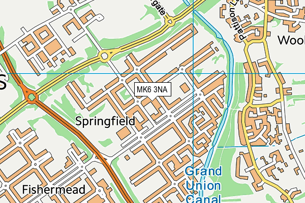 MK6 3NA map - OS VectorMap District (Ordnance Survey) MK6 3NA map - OS VectorMap District (Ordnance Survey)