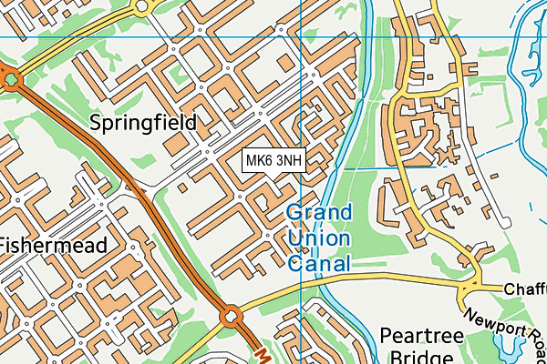 MK6 3NH map - OS VectorMap District (Ordnance Survey) MK6 3NH map - OS VectorMap District (Ordnance Survey)