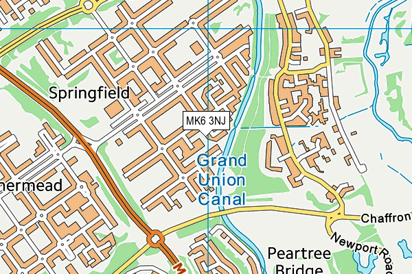 MK6 3NJ map - OS VectorMap District (Ordnance Survey) MK6 3NJ map - OS VectorMap District (Ordnance Survey)
