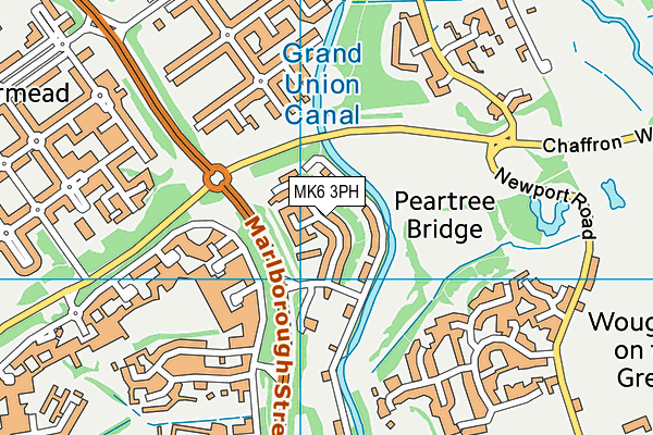 MK6 3PH map - OS VectorMap District (Ordnance Survey)