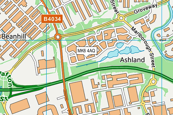 MK6 4AQ map - OS VectorMap District (Ordnance Survey) MK6 4AQ map - OS VectorMap District (Ordnance Survey)