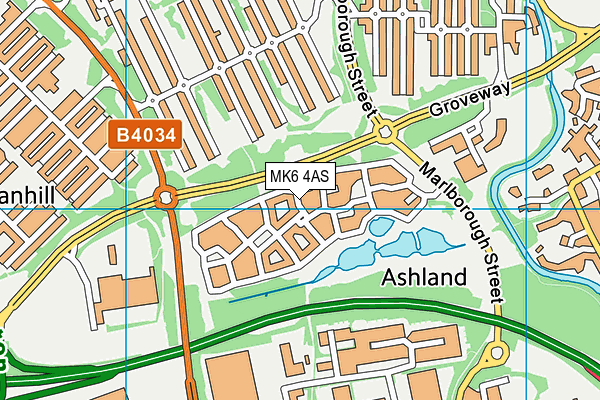 MK6 4AS map - OS VectorMap District (Ordnance Survey) MK6 4AS map - OS VectorMap District (Ordnance Survey)
