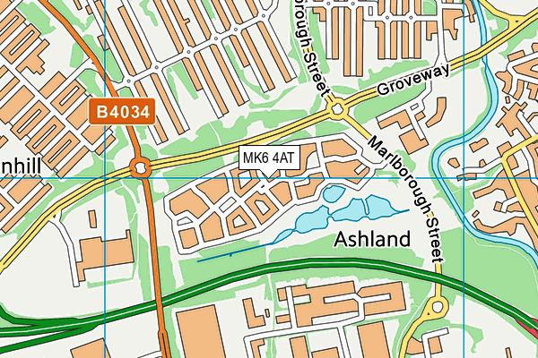 MK6 4AT map - OS VectorMap District (Ordnance Survey) MK6 4AT map - OS VectorMap District (Ordnance Survey)