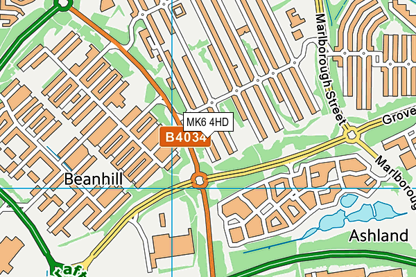 MK6 4HD map - OS VectorMap District (Ordnance Survey) MK6 4HD map - OS VectorMap District (Ordnance Survey)