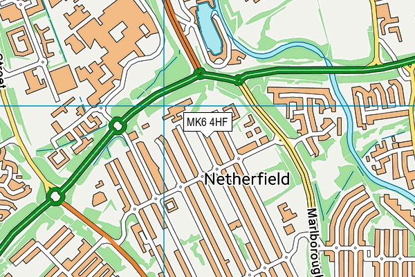 MK6 4HF map - OS VectorMap District (Ordnance Survey) MK6 4HF map - OS VectorMap District (Ordnance Survey)