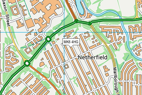 MK6 4HG map - OS VectorMap District (Ordnance Survey) MK6 4HG map - OS VectorMap District (Ordnance Survey)